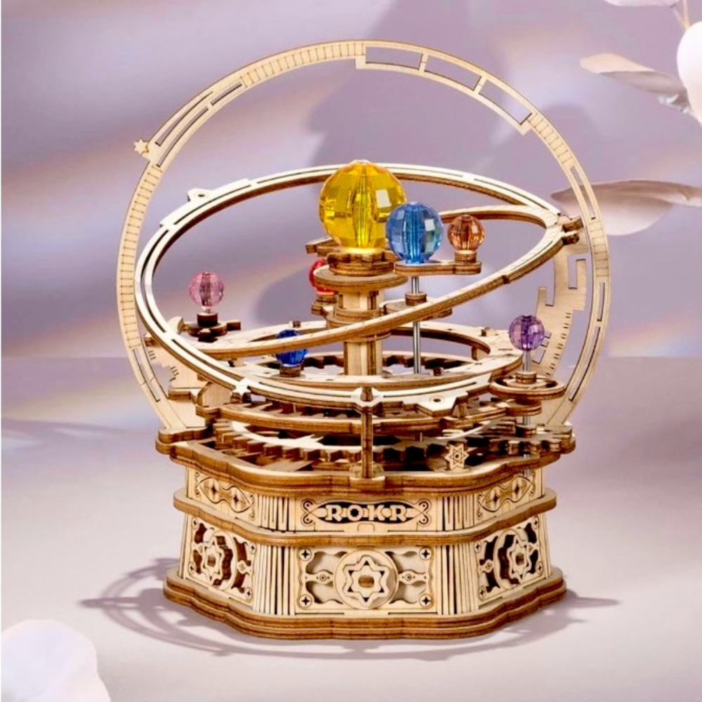 NIB ROKR Wooden Puzzle Mechanical Music Box